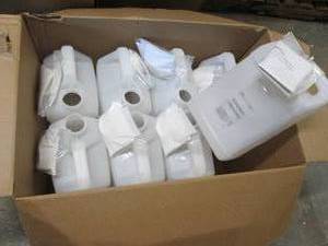 lot 224 image: 8- 10 L Plastic Jugs...