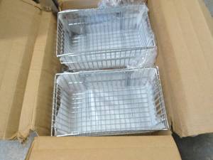 lot 227 image: 6- Wire Baskets 19x10.75 inches...