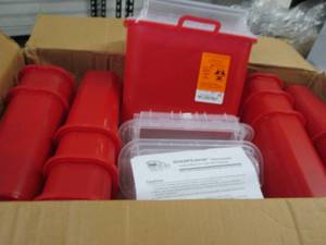 lot 234 image: Case of 12 Medegen 5.4 qt Sharp Con...