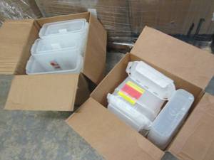 lot 247 image: 5 BD Sharps Containers, Box of Cont...
