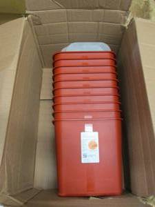 lot 268 image: 10 Covidien Sharps Safety Container...