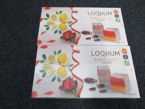 lot 289 image: 2- 1 lb Boxes Loqhum Rose & Lemon D...