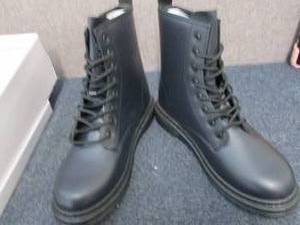 lot 296 image: Ladies Size 9 Navy Lace Up Boots...