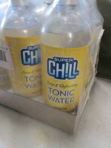 lot 407 image: 12- 1L Bottles Super Chill Tonic Wa...