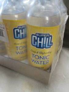 lot 408 image: 12- 1L Bottles Super Chill Tonic Wa...