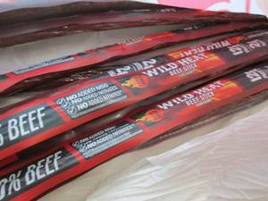 lot 444 image: 12 Jack Links Wild Heat Beef Sticks...