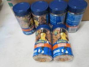 lot 446 image: 6- 7oz Jars Planters Honey Roasted ...