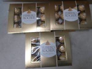 lot 451 image: 3- 5.3 oz Boxes Ferrero Rocher Choc...
