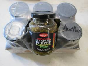 lot 468 image: 6- 10 oz Jars Gedney Hint of Lime J...