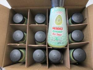 lot 493 image: 12- 5 oz Bottles Herdez Avocado Hot...