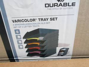 lot 508 image: DURABLE VARICOLOR Stackable 5 Lette...