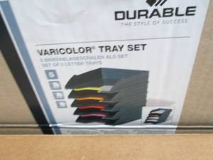 lot 509 image: DURABLE VARICOLOR Stackable 5 Lette...