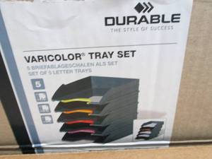 lot 510 image: DURABLE VARICOLOR Stackable 5 Lette...