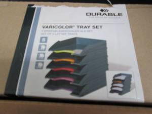 lot 513 image: DURABLE VARICOLOR Stackable 5 Lette...