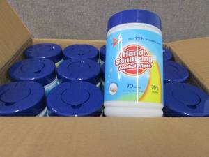 lot 523 image: Case of 24- 70ct Canisters Biocleen...