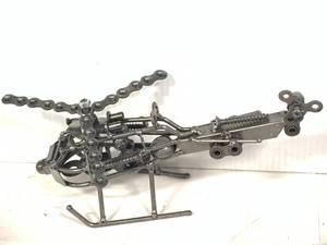 Custom Made Metal Helicopter 9 Inch Long