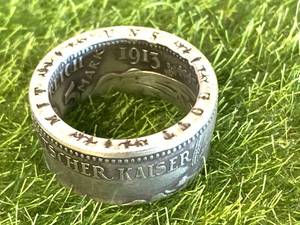 1913 German Coin Ring Size 12