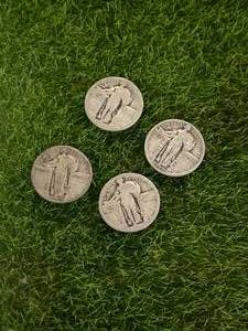 Lot of 4 Standing Liberty Quarters