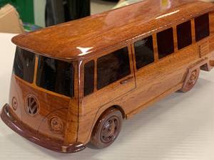 Custom Mahogany VW Volkswagen Bus 11 Inches Long