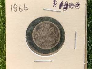 1866 3c Coin