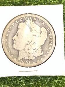 1891 Morgan Silver Dollar