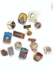 Vintage  Antique Russian Pin Collection