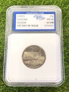 PR70 1st Day Issue Arizona Nickel