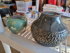 lot 416 image: Lot of (2) Mini Fire Pots