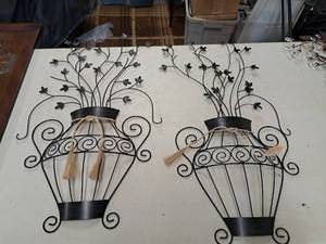 lot 374 image: Lot of (2) Jug Metal Wall Art