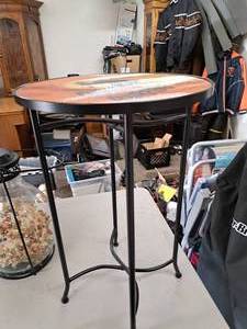 lot 394 image: Gone Surfing Metal Side Table