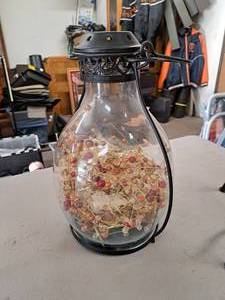 lot 396 image: GlassMetal Lantern Light