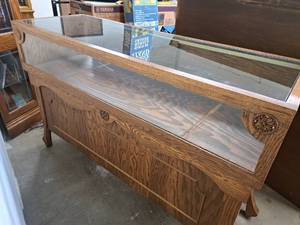 lot 307 image: GlassWood Jewelry Display Cabinet