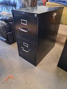 lot 321 image: Hon Metal File Cabinet 2-drawer