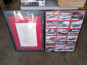 lot 454 image: Lot of (2) Framed Classic Car Photo Collections