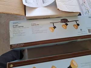 lot 458 image: Hampton Bay 3-Light Track Lighting (in original packaging)
