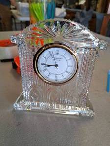 lot 473 image: Waterford Crystal Table Clock