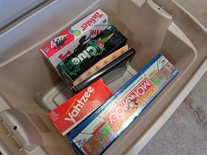 lot 477 image: Lot of (4) Board Games - Twister, Yahtzee, Monopoly, Clue