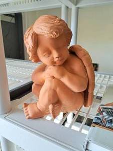 lot 449 image: 10 Angel Unpainted Clay Statue