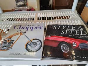 lot 451 image: Lot of (2) Coffee Table Books - Art of the Chopper, Style & Speed