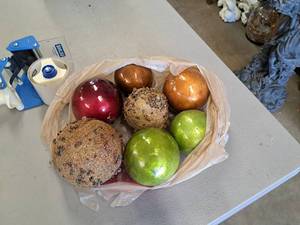 lot 448 image: Lot of (7) Decorative Balls