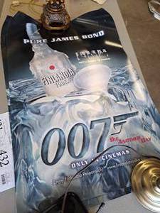lot 431 image: Lot of (2) Finlandia Vodka James Bond 007 Posters
