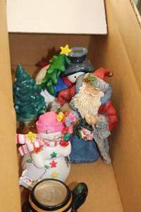 lot 764 image: Lot of (8) Christmas Statues
