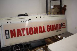 lot 874 image: 116 Army National Guard Sign