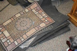 lot 901 image: Lot of (10) Rubber, Cloth Floor Mats