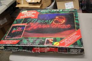 lot 569 image: Christmas Light Sculpture