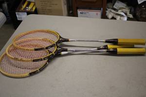 lot 595 image: Lot of (3) Volley Badmitton Rackets