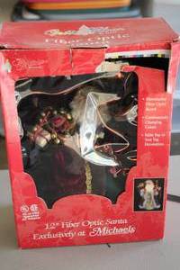 lot 588 image: 12 Fiber Optic Santa