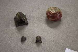 lot 943 image: Stacking Nested Statue, Stone Container