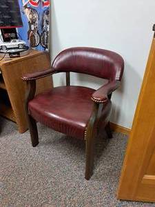 lot 335 image: PaddedWood Arm Chair