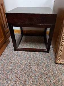 lot 334 image: Wood Side Table